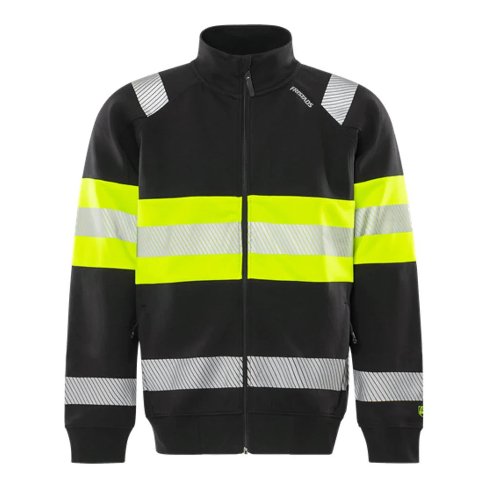 Fristads High Vis Stretch Green Sweatjack Klasse 1 7531 Gkc High Vis Geel Zwart