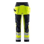 Fristads Flamestat High Vis Stretch Werkbroek Klasse 2 2267 Athf High Vis Geel Marineblauw