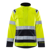Fristads Flamestat High Vis Stretchjack Dames Klasse 3 4161 Athf High Vis Geel Marineblauw