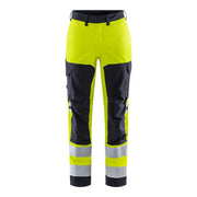 Fristads Flamestat High Vis Stretch Broek Dames Klasse 2 2169 Athf High Vis Geel Marineblauw