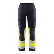 Fristads Flamestat High Vis Stretch Broek Dames Klasse 1 2170 Athf High Vis Geel Marineblauw