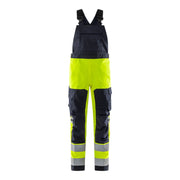 Fristads Flamestat High Vis Stretch Bib'N'Brace Klasse 2 1169 Athf High Vis Geel Marineblauw