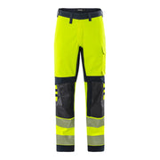 Fristads Flamestat Hoogzichtbare Stretchbroek Klasse 2 2280 Fss High Vis Geel Marineblauw