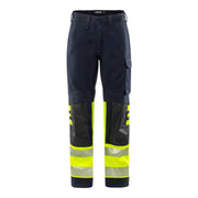 Fristads Flamestat High Vis Stretch Broek Klasse 1 2281 Fss High Vis Geel Marineblauw