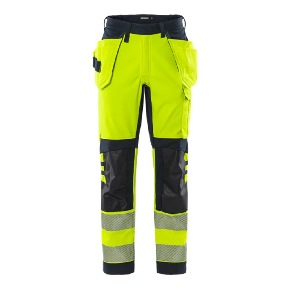Fristads Flamestat High Vis Werkbroek Stretch Klassw 2 2282 Fss High Vis Geel Marineblauw