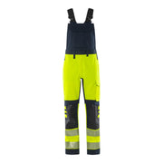 Fristads Flamestat High Vis Stretch Am. Overall Klasse 2 1280 Fss High Vis Geel Marineblauw