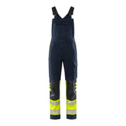 Fristads Flamestat High Vis Stretch Am. Overall Klasse 1 1281 Fss High Vis Geel Marineblauw