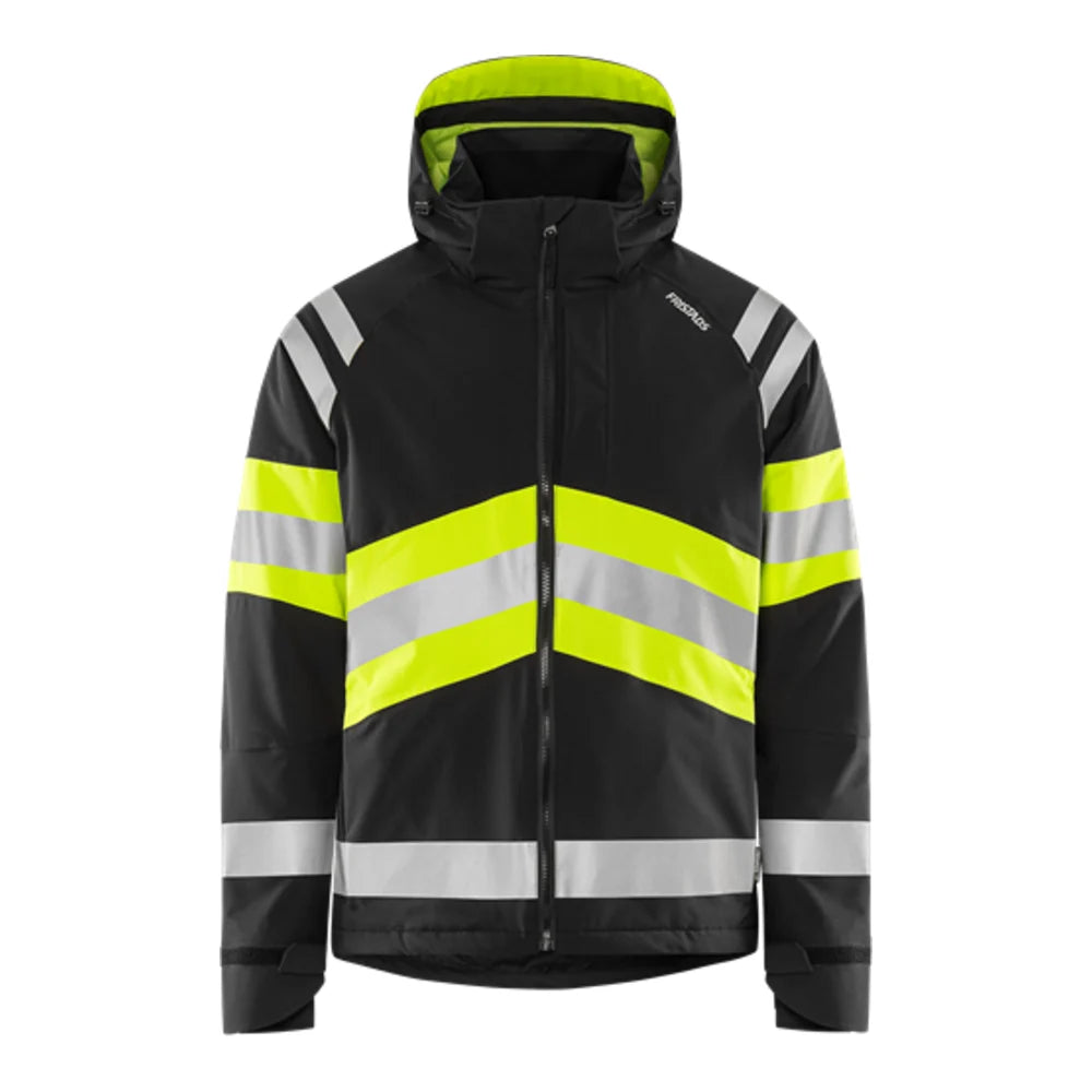 Fristads High Vis Green Stretch Winterjack Klasse 1 4685 Glps High Vis Geel Zwart