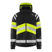 Fristads High Vis Green Stretch Winterjack Klasse 1 4685 Glps High Vis Geel Zwart