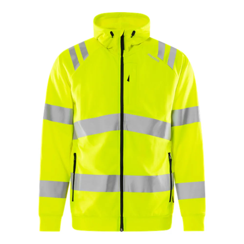 Fristads High Vis Green Sweatjack Met Capuchon Klasse 3 7865 Gpsw High Vis Geel