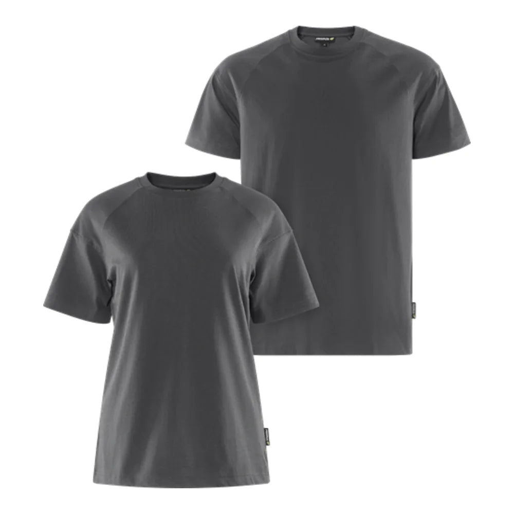 Fristads Green Heavy T-Shirt Van Biologisch Katoen 7610 Gkt, Heren En Dames Donkergrijs