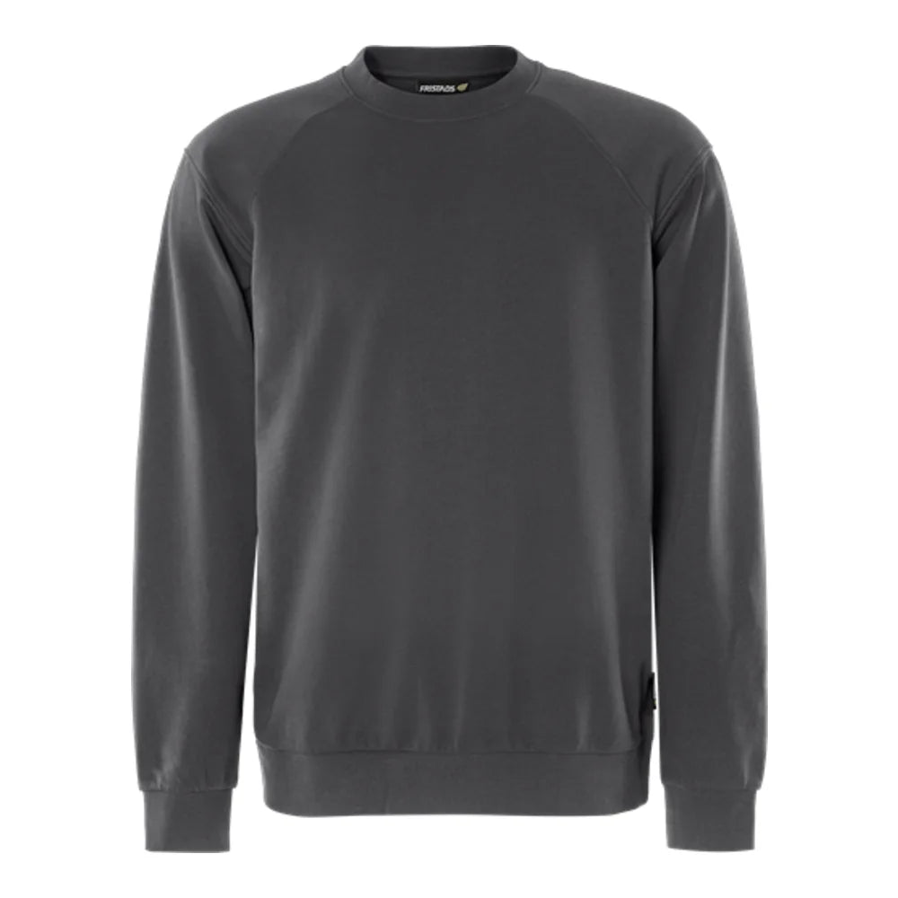 Fristads Green Sweatshirt Van Biologisch Katoen 7611 Gks Donkergrijs