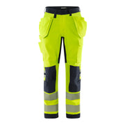 Fristads Lamestat Green High Vis Dames Werkbroek Klasse 2 2953 Gfs High Vis Geel Marineblauw