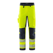 Fristads Flamestat Green High Vis Broek Klasse 2 2956 Gfs High Vis Geel Marineblauw