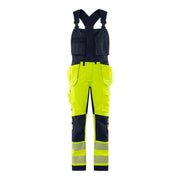Fristads Flamestat Green High Vis Craftsman Stretch Amerikaanse Overall Class 2 1950 Gfs High Vis Geel Marineblauw