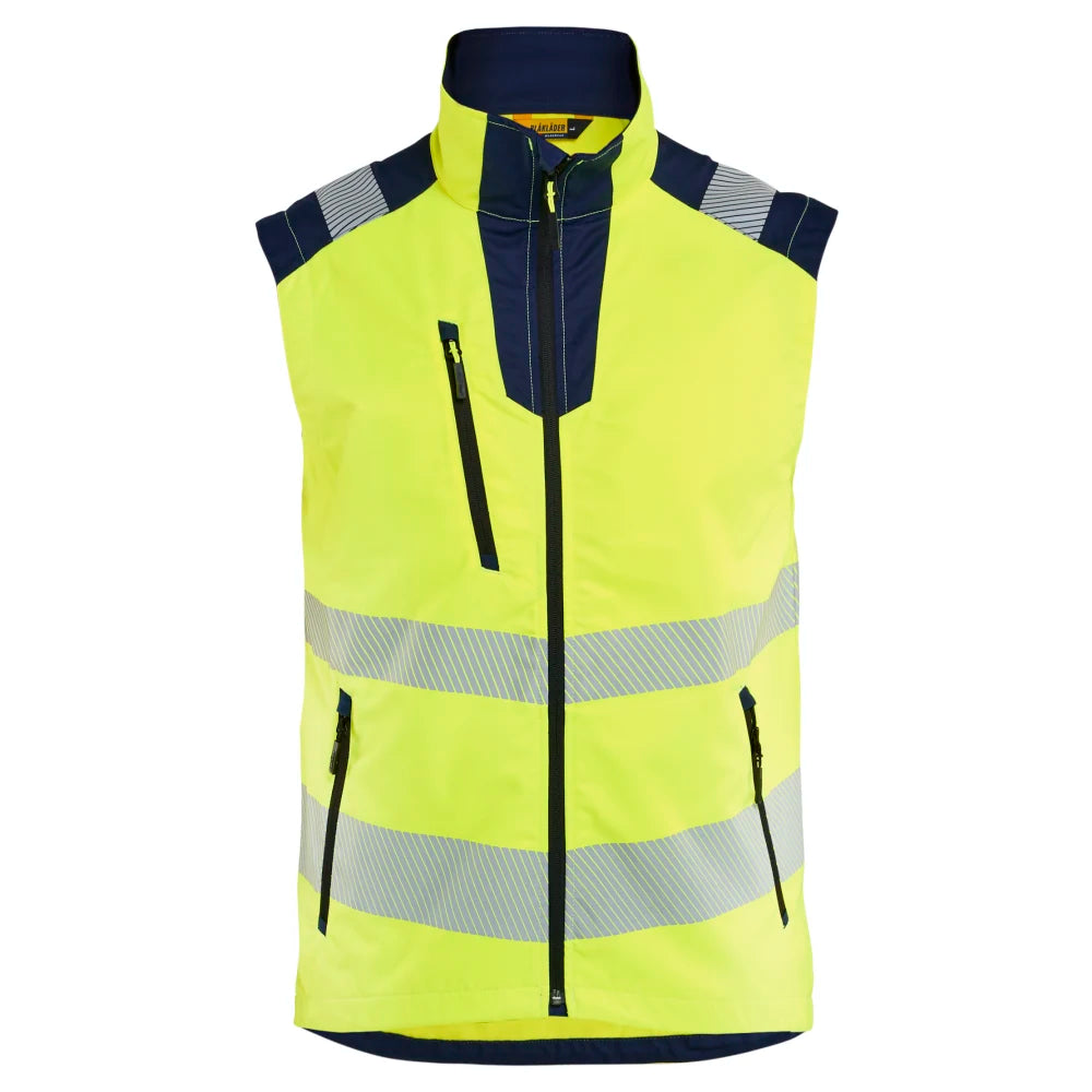 Blaklader 3085 1905 Bodywarmer High Vis High Vis Geel Marineblauw