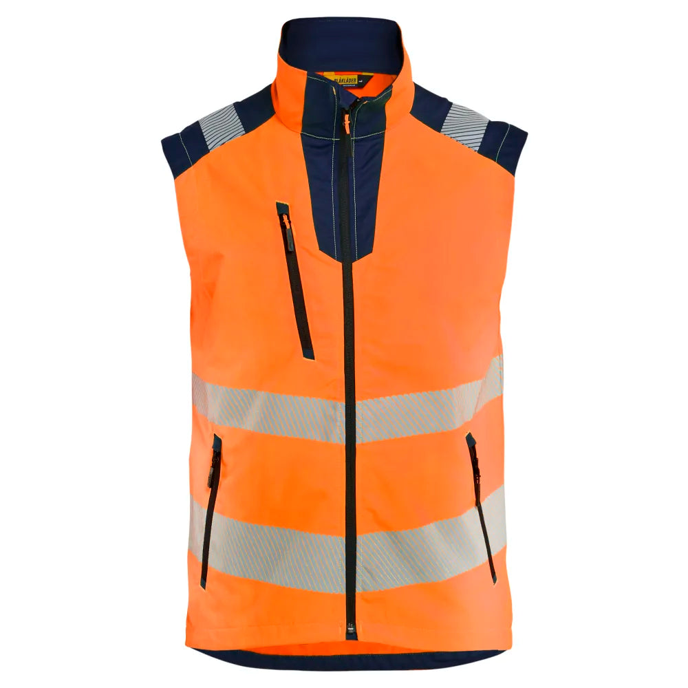 Blaklader 3085 1905 Bodywarmer High Vis High Vis Oranje Marineblauw