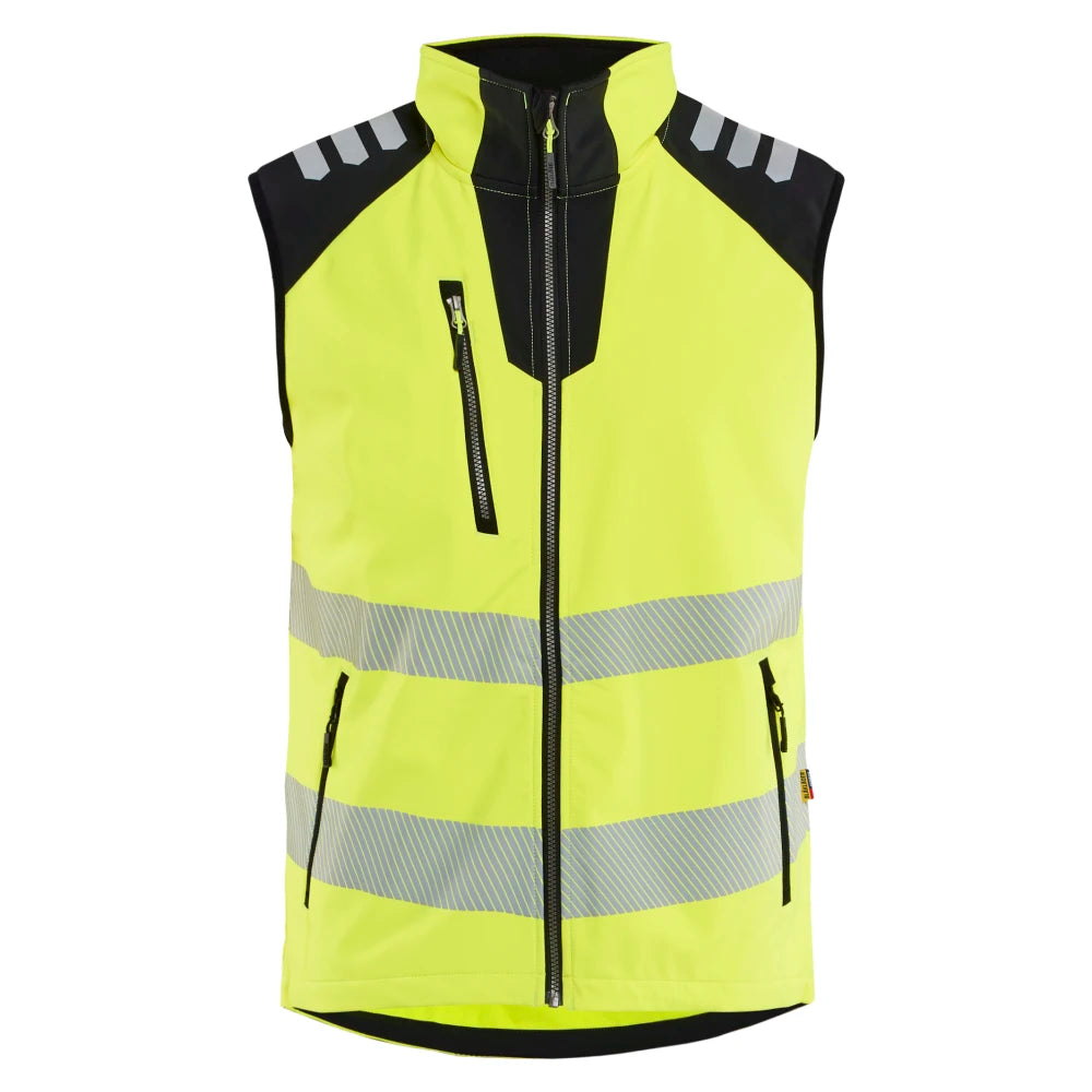 Blaklader 3091 2513 Softshell Bodywarmer High Vis High Vis Geel Zwart