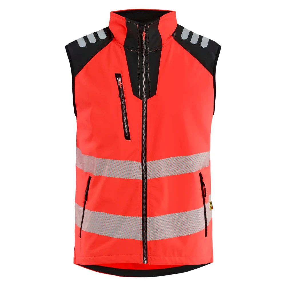 Blaklader 3091 2513 Softshell Bodywarmer High Vis High Vis Rood Zwart