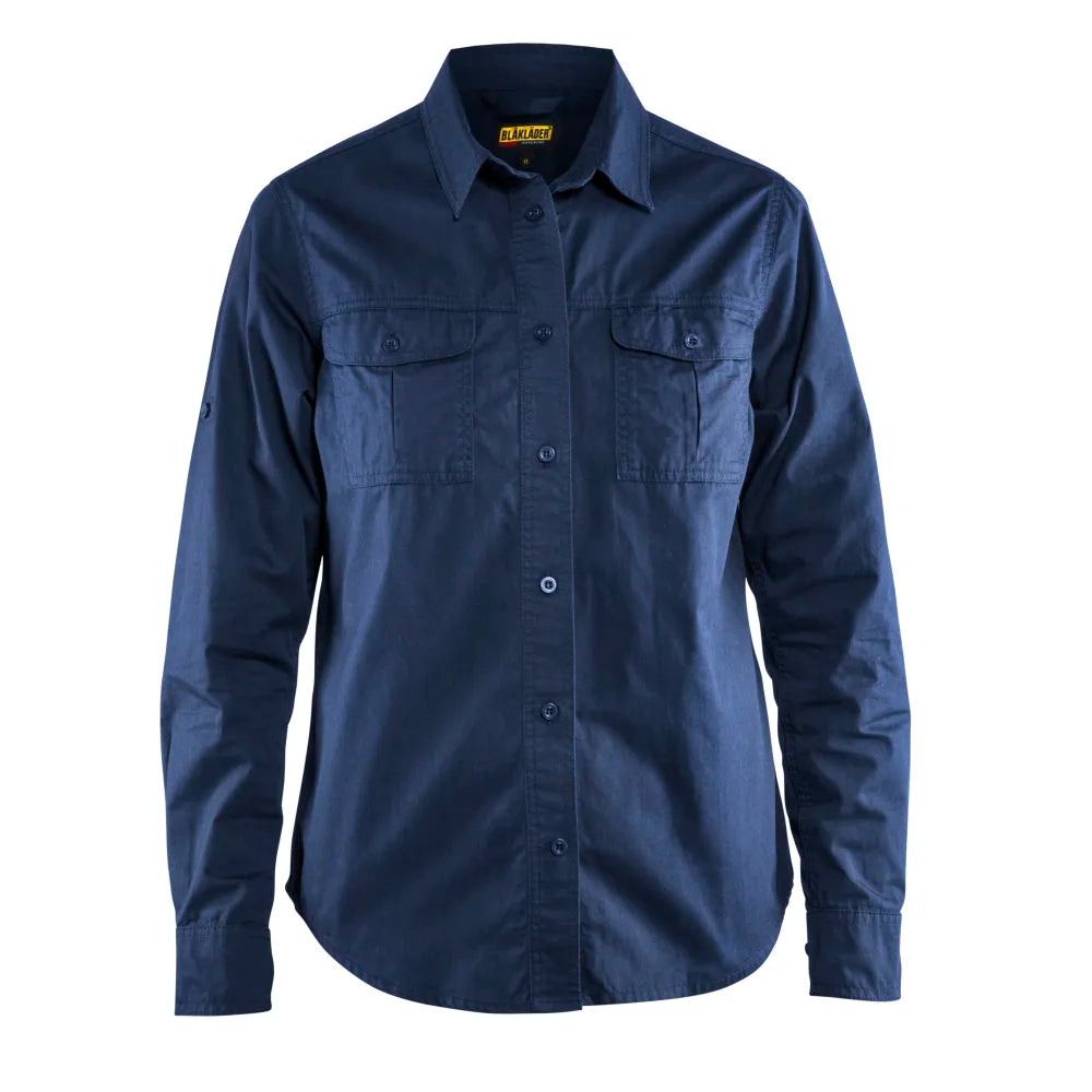 Blaklader 3208 1135 Dames Overhemd Twill Marineblauw