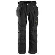 Snickers 3215 Comfort Cotton Werkbroek Met Holsterzakken 0404 Black Black