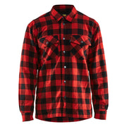 Blaklader 3225 1131 Overhemd Flanel Gevoerd Rood Zwart