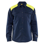 Blaklader 3238 1517 Overhemd Multinorm Marine High Vis Geel