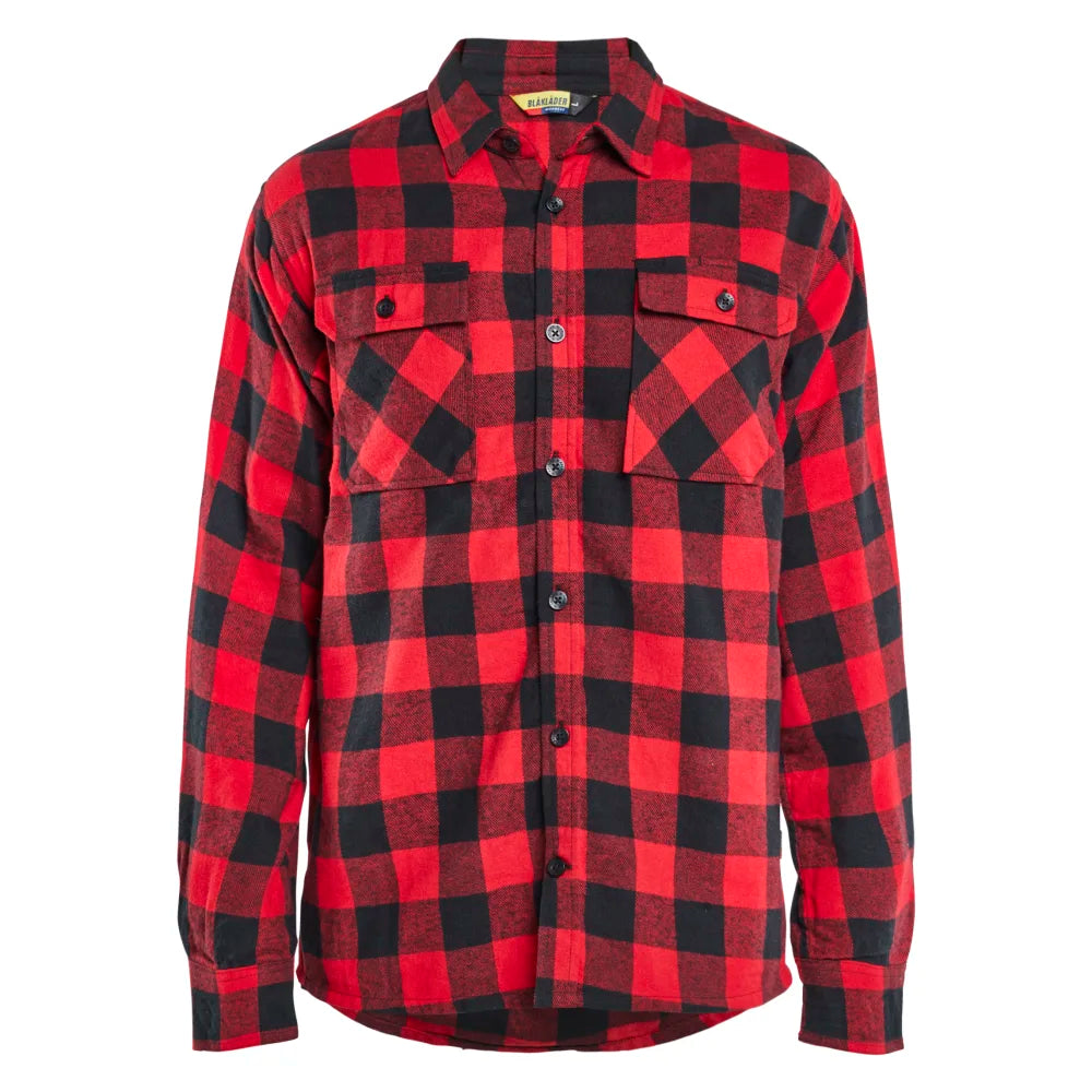 Blaklader 3288 1168 Overhemd Flanel Rood Zwart