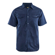 Blaklader 3296 1190 Overhemd Twill Korte Mouw Marineblauw