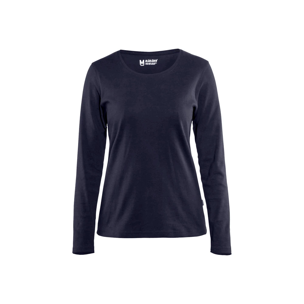 Blaklader 3301 1032 Dames T-Shirt Lange Mouwen Marineblauw