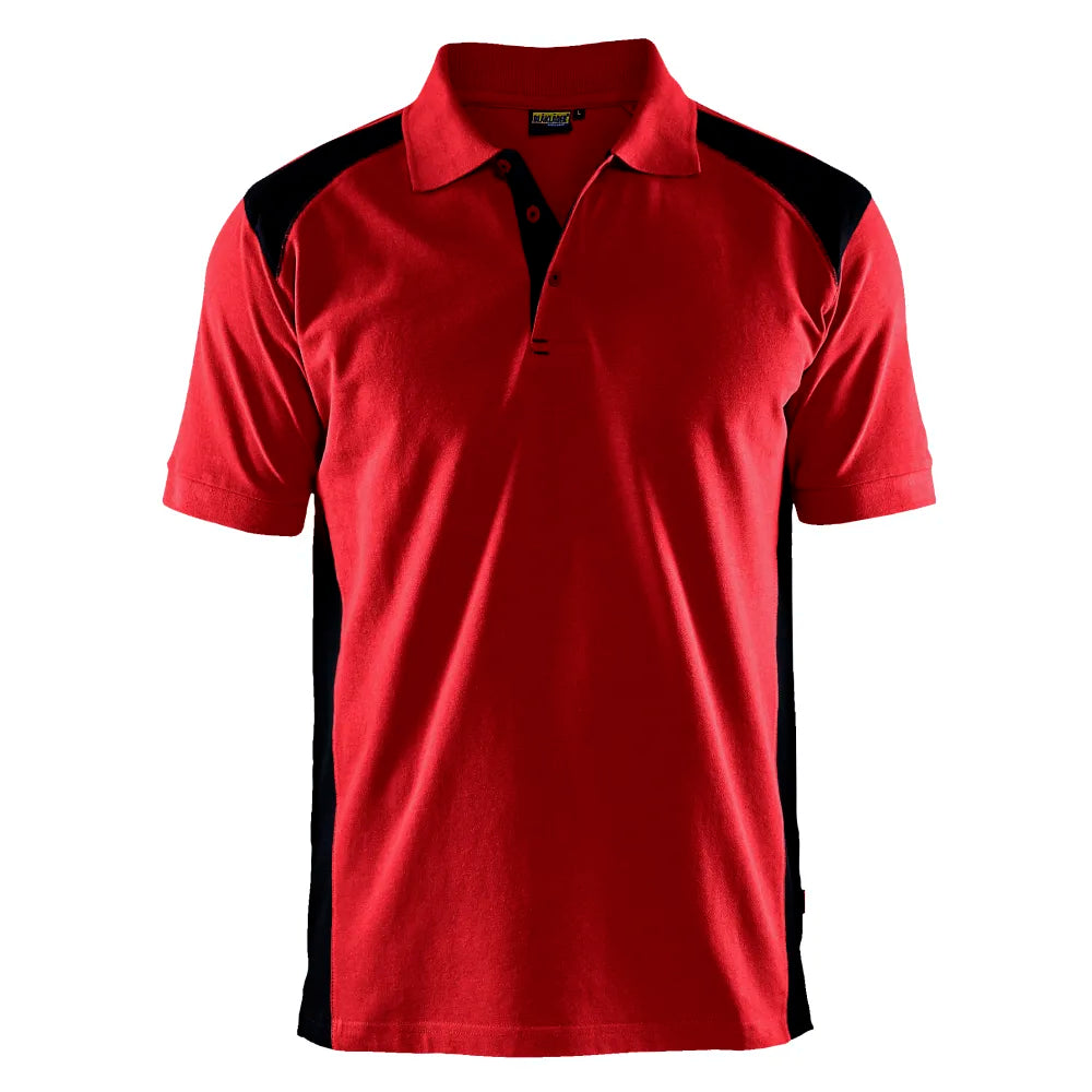 Blaklader 3324 1050 Piqué Polo Rood Zwart