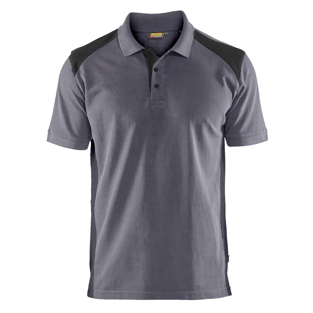 Blaklader 3324 1050 Piqué Polo Medium Grijs Zwart