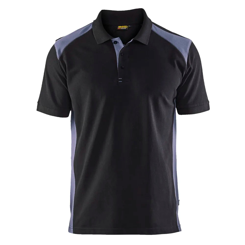 Blaklader 3324 1050 Piqué Polo Zwart Grijs