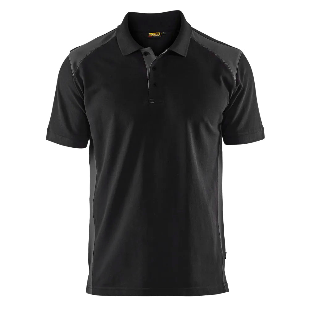 Blaklader 3324 1050 Piqué Polo Zwart Donkergrijs