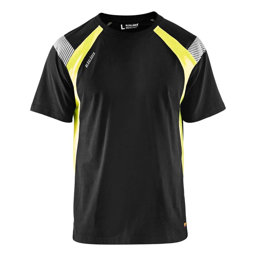 Blaklader 3332 1030 T-Shirt Visible Zwart High Vis Geel