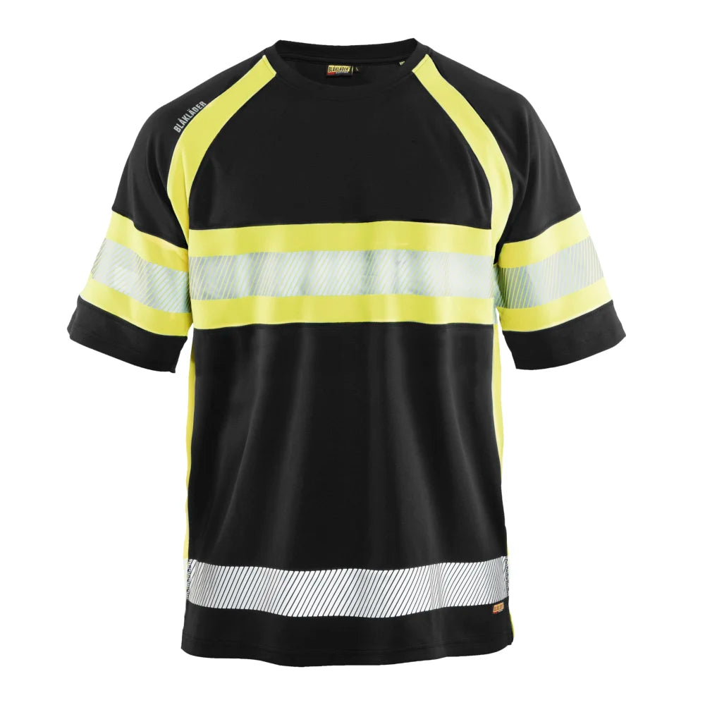 Blaklader 3337 1051 Uv-T-Shirt High Vis Zwart High Vis Geel