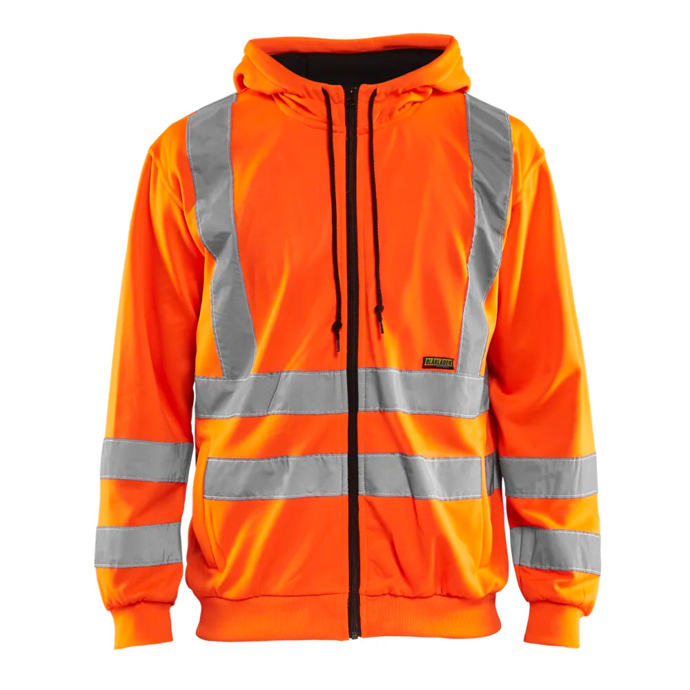 Blaklader 3346 1974 Hooded Sweatshirt Met Rits High Vis High Vis Oranje