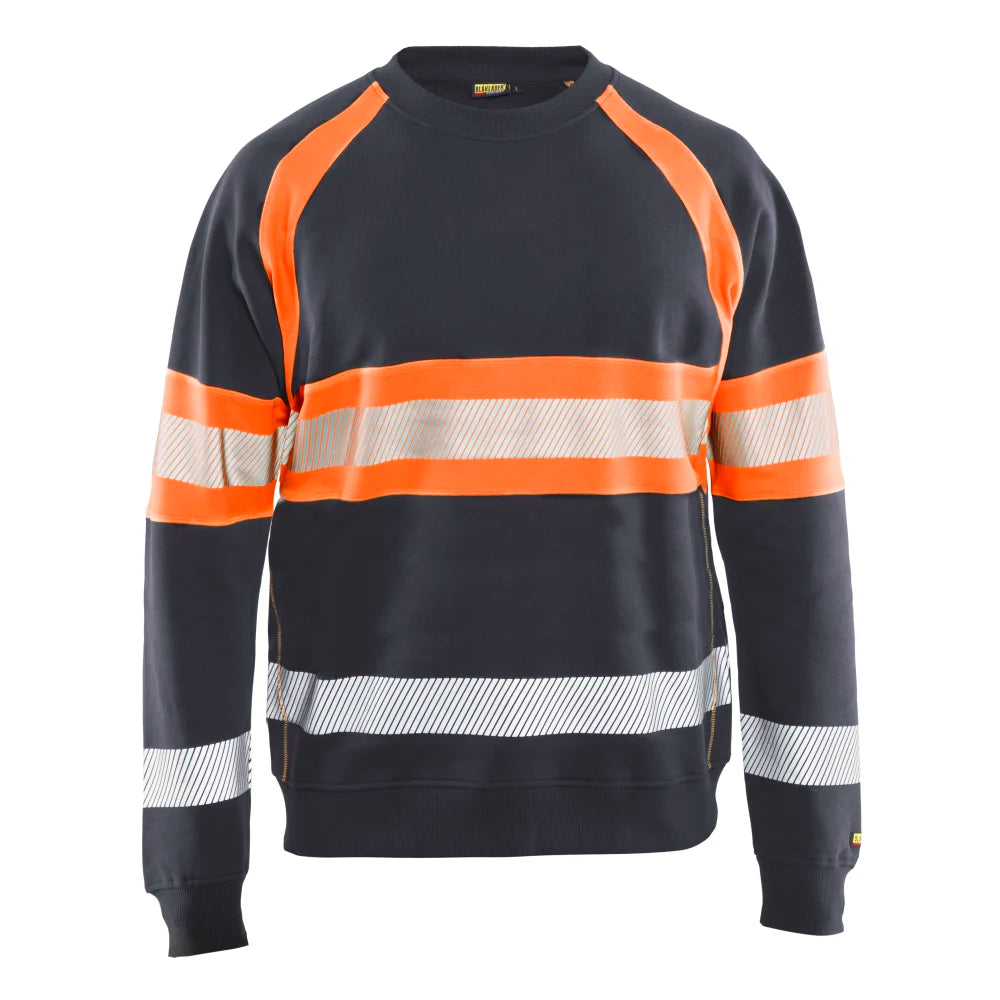 Blaklader 3359 1158 Sweatshirt High Vis Medium Grijs High Vis Oranje