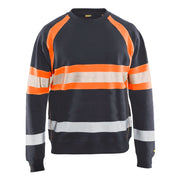 Blaklader 3359 1158 Sweatshirt High Vis Medium Grijs High Vis Oranje