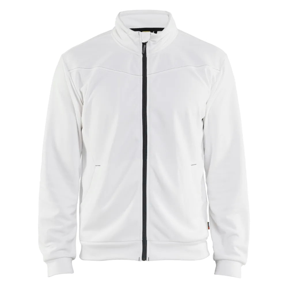 Blaklader 3362 2526 Service Sweatshirt Met Rits Wit Donkergrijs