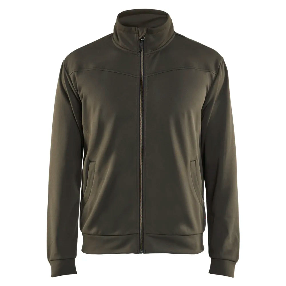 Blaklader 3362 2526 Service Sweatshirt Met Rits Groen Zwart