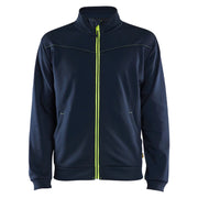 Blaklader 3362 2526 Service Sweatshirt Met Rits Donker Marineblauw High Vis Geel