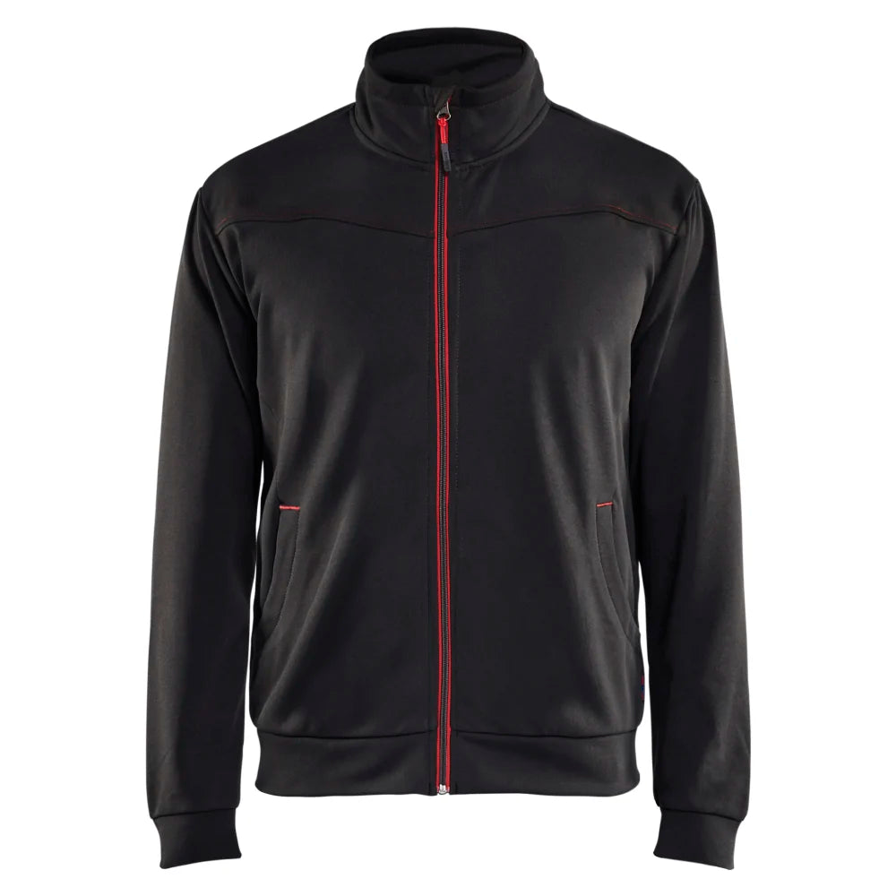 Blaklader 3362 2526 Service Sweatshirt Met Rits Zwart Rood