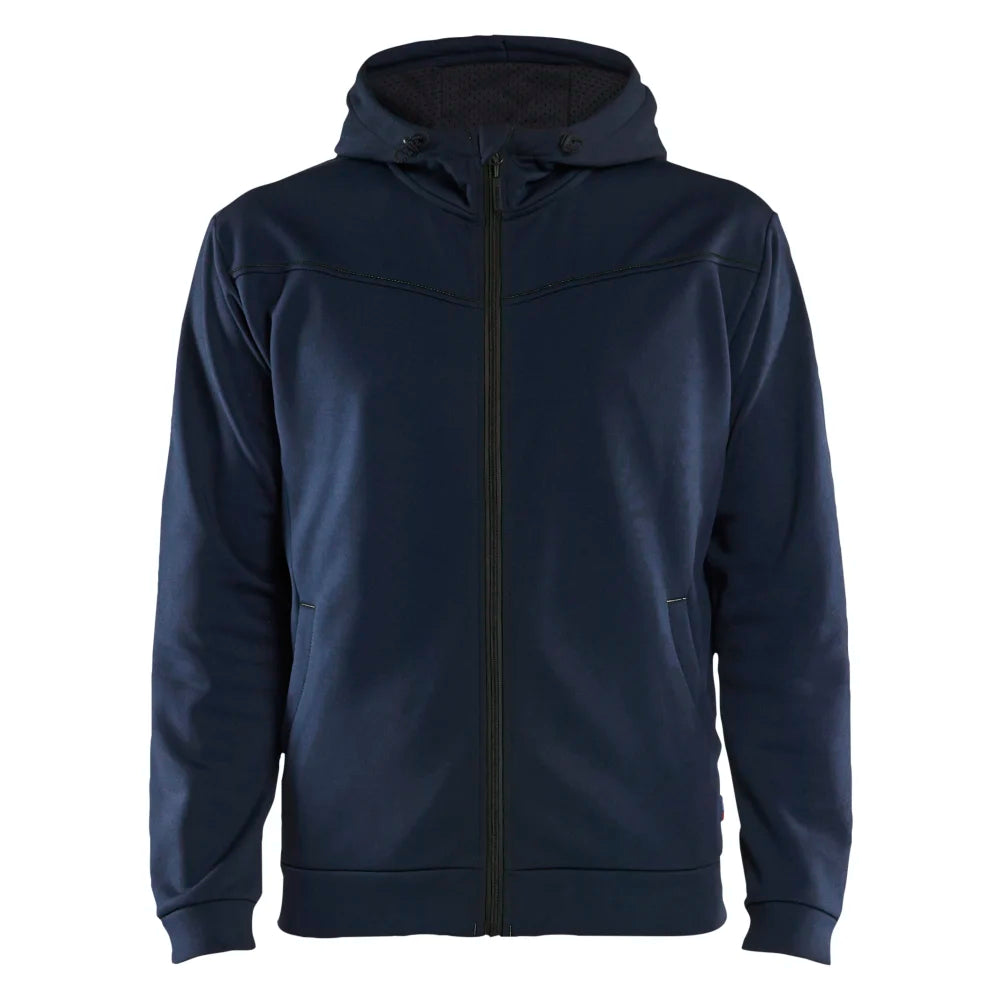 Blaklader 3363 2526 Hooded Sweatshirt Met Rits Donker Marineblauw Zwart