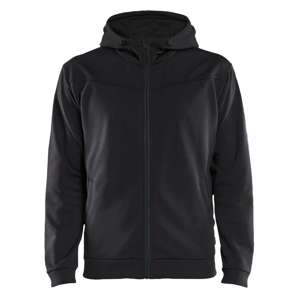 Blaklader 3363 2526 Hooded Sweatshirt Met Rits Zwart Donkergrijs