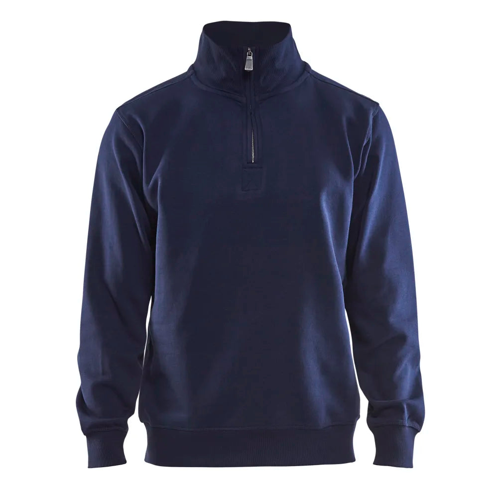 Blaklader 3365 1048 Sweatshirt Jersey Met Halve Rits Marineblauw