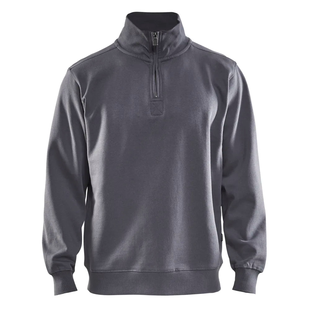 Blaklader 3365 1048 Sweatshirt Jersey Met Halve Rits Grijs