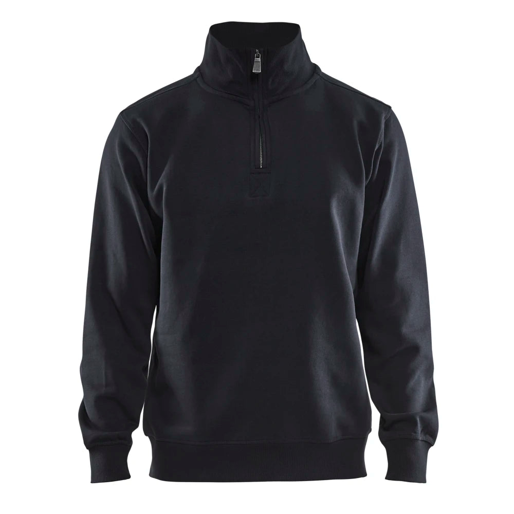Blaklader 3365 1048 Sweatshirt Jersey Met Halve Rits Zwart