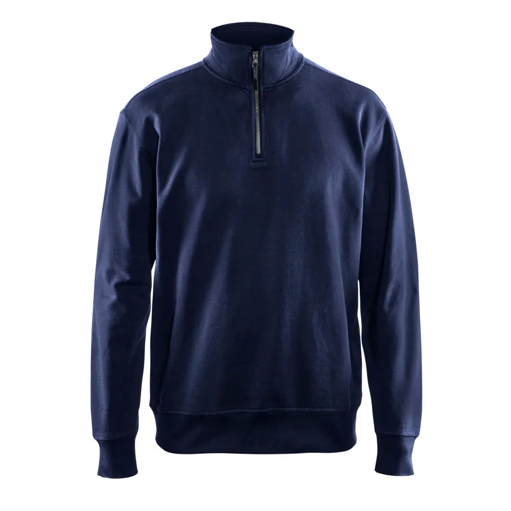 Blaklader 3369 1158 Sweatshirt Met Halve Rits Marineblauw