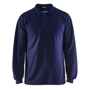 Blaklader 3374 1741 Vlamvertragende Polo Piqué Lange Mouwen Marineblauw